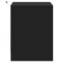 Mesitas de noche con luces LED 2 uds madera ingeniería negra de , Mesitas de noche - Ref: Foro24-852050, Precio: 94,21 €, Des...