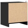 Mesitas de noche con luces LED 2 uds madera ingeniería negra de , Mesitas de noche - Ref: Foro24-852050, Precio: 94,21 €, Des...