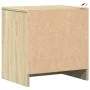Mesitas de noche luces LED 2 uds madera ingeniería roble Sonoma de , Mesitas de noche - Ref: Foro24-852052, Precio: 87,13 €, ...