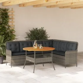 Set de sofás de jardín con cojines 2 pzas ratán sintético gris by , Garden sets - Ref: Foro24-3262092, Price: 496,20 €, Disco...