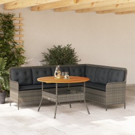 Set de sofás de jardín con cojines 2 pzas ratán sintético gris by , Garden sets - Ref: Foro24-3262092, Price: 508,14 €, Disco...