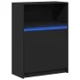 Sideboard mit LED-Beleuchtung aus schwarzem Ingenieurholz 72x34x100 cm von , Sideboards - Ref: Foro24-852160, Preis: 79,53 €,...