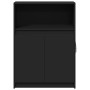 Sideboard mit LED-Beleuchtung aus schwarzem Ingenieurholz 72x34x100 cm von , Sideboards - Ref: Foro24-852160, Preis: 80,45 €,...