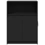 Sideboard mit LED-Beleuchtung aus schwarzem Ingenieurholz 72x34x100 cm von , Sideboards - Ref: Foro24-852160, Preis: 79,53 €,...