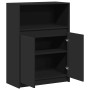 Sideboard mit LED-Beleuchtung aus schwarzem Ingenieurholz 72x34x100 cm von , Sideboards - Ref: Foro24-852160, Preis: 80,45 €,...