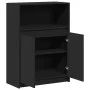 Sideboard mit LED-Beleuchtung aus schwarzem Ingenieurholz 72x34x100 cm von , Sideboards - Ref: Foro24-852160, Preis: 79,53 €,...