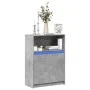 Sideboard mit LED-Beleuchtung, Holzoptik in Grau-Beton, 72x34x100 cm. von , Sideboards - Ref: Foro24-852162, Preis: 75,77 €, ...
