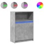 Aparador con LED madera ingeniería gris hormigón 72x34x100 cm by , Sideboards - Ref: Foro24-852162, Price: 76,76 €, Discount: %
