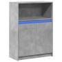 Aparador con LED madera ingeniería gris hormigón 72x34x100 cm by , Sideboards - Ref: Foro24-852162, Price: 76,76 €, Discount: %