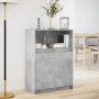 Sideboard mit LED-Beleuchtung, Holzoptik in Grau-Beton, 72x34x100 cm. von , Sideboards - Ref: Foro24-852162, Preis: 75,77 €, ...