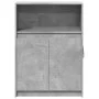 Aparador con LED madera ingeniería gris hormigón 72x34x100 cm by , Sideboards - Ref: Foro24-852162, Price: 75,77 €, Discount: %