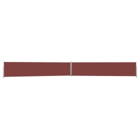 Retractable side awning for brown patio 170x1200 cm by vidaXL, Umbrellas - Ref: Foro24-313396, Price: 174,88 €, Discount: %