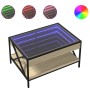 Mitteltisch mit Infinity LED Eiche Sonoma 70x50x38 cm von , Couchtisch - Ref: Foro24-847703, Preis: 92,59 €, Rabatt: %