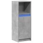Aparador con LED madera ingeniería gris hormigón 38x34x100 cm by , Sideboards - Ref: Foro24-852169, Price: 54,86 €, Discount: %