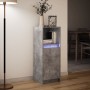 Aparador con LED madera ingeniería gris hormigón 38x34x100 cm by , Sideboards - Ref: Foro24-852169, Price: 55,54 €, Discount: %