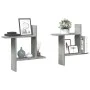 Wandregale 2 Stück aus grauem Beton-Ingenieurholz 50x12x50cm. von , Regale und Regale - Ref: Foro24-853257, Preis: 24,84 €, R...