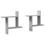 Estantes pared 2 uds madera ingeniería gris hormigón 50x12x50cm by , Shelves and shelves - Ref: Foro24-853257, Price: 25,30 €...