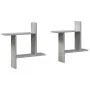 Wandregale 2 Stück aus grauem Beton-Ingenieurholz 50x12x50cm. von , Regale und Regale - Ref: Foro24-853257, Preis: 24,84 €, R...