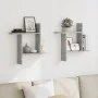 Estantes pared 2 uds madera ingeniería gris hormigón 50x12x50cm by , Shelves and shelves - Ref: Foro24-853257, Price: 25,30 €...