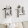Estantes pared 2 uds madera ingeniería gris hormigón 50x12x50cm by , Shelves and shelves - Ref: Foro24-853257, Price: 25,30 €...