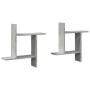 Estantes pared 2 uds madera ingeniería gris hormigón 50x12x50cm by , Shelves and shelves - Ref: Foro24-853257, Price: 25,30 €...