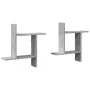 Wandregale 2 Stück aus grauem Beton-Ingenieurholz 50x12x50cm. von , Regale und Regale - Ref: Foro24-853257, Preis: 24,84 €, R...