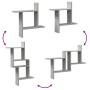 Estantes pared 2 uds madera ingeniería gris hormigón 50x12x50cm by , Shelves and shelves - Ref: Foro24-853257, Price: 25,30 €...