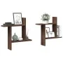 Estantes de pared 2 uds madera ingeniería marrón 50x12x50 cm by , Shelves and shelves - Ref: Foro24-853260, Price: 23,78 €, D...
