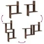 Estantes de pared 2 uds madera ingeniería marrón 50x12x50 cm by , Shelves and shelves - Ref: Foro24-853260, Price: 23,78 €, D...