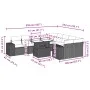 Set sofás jardín 10 pzas con cojines ratán sintético gris claro by , Garden sets - Ref: Foro24-3269392, Price: 756,88 €, Disc...