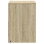 Mesitas de noche luces LED 2 uds madera ingeniería roble Sonoma by , Nightstands - Ref: Foro24-852038, Price: 87,33 €, Discou...