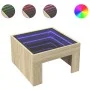 Mesa de centro con Infinity LED roble Sonoma 50x50x30 cm von , Couchtisch - Ref: Foro24-847604, Preis: 68,37 €, Rabatt: %