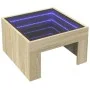 Mesa de centro con Infinity LED roble Sonoma 50x50x30 cm von , Couchtisch - Ref: Foro24-847604, Preis: 68,37 €, Rabatt: %
