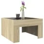 Mesa de centro con Infinity LED roble Sonoma 50x50x30 cm von , Couchtisch - Ref: Foro24-847604, Preis: 68,37 €, Rabatt: %