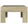 Mesa de centro con Infinity LED roble Sonoma 50x50x30 cm von , Couchtisch - Ref: Foro24-847604, Preis: 68,37 €, Rabatt: %