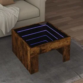 Mesa de centro con Infinity LED roble ahumado 50x50x30 cm von , Couchtisch - Ref: Foro24-847606, Preis: 79,47 €, Rabatt: %