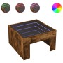 Mesa de centro con Infinity LED roble ahumado 50x50x30 cm de , Mesas de centro - Ref: Foro24-847606, Precio: 80,65 €, Descuen...