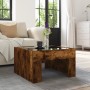 Mesa de centro con Infinity LED roble ahumado 50x50x30 cm de , Mesas de centro - Ref: Foro24-847606, Precio: 80,65 €, Descuen...