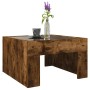 Mesa de centro con Infinity LED roble ahumado 50x50x30 cm de , Mesas de centro - Ref: Foro24-847606, Precio: 80,65 €, Descuen...