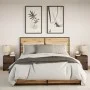 Mesitas de noche luces LED 2 uds madera ingeniería roble marrón by , Nightstands - Ref: Foro24-852046, Price: 86,22 €, Discou...