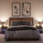 Mesitas de noche luces LED 2 uds madera ingeniería roble marrón by , Nightstands - Ref: Foro24-852046, Price: 87,37 €, Discou...