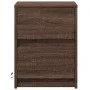 Mesitas de noche luces LED 2 uds madera ingeniería roble marrón by , Nightstands - Ref: Foro24-852046, Price: 86,22 €, Discou...