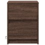 Mesitas de noche luces LED 2 uds madera ingeniería roble marrón by , Nightstands - Ref: Foro24-852046, Price: 87,37 €, Discou...