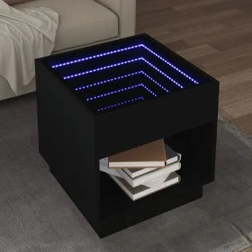 Mesa de centro con Infinity LED negro 50x50x50 cm by , Coffee table - Ref: Foro24-847652, Price: 87,48 €, Discount: %