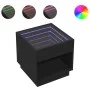 Mesa de centro con Infinity LED negro 50x50x50 cm by , Coffee table - Ref: Foro24-847652, Price: 87,06 €, Discount: %
