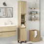 Armario de baño madera contrachapada roble Sonoma 30x30x190 cm by , bathroom vanities - Ref: Foro24-849669, Price: 91,85 €, D...