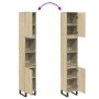 Armario de baño madera contrachapada roble Sonoma 30x30x190 cm by , bathroom vanities - Ref: Foro24-849669, Price: 91,85 €, D...
