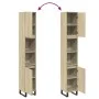 Badezimmerschrank aus Eichenholz-Sonoma-Sperrholz 30x30x190 cm. von , Badezimmerwaschtische - Ref: Foro24-849669, Preis: 88,5...