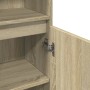 Armario de baño madera contrachapada roble Sonoma 30x30x190 cm by , bathroom vanities - Ref: Foro24-849669, Price: 91,85 €, D...