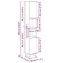 Badezimmerschrank aus Eichenholz-Sonoma-Sperrholz 30x30x190 cm. von , Badezimmerwaschtische - Ref: Foro24-849669, Preis: 88,5...